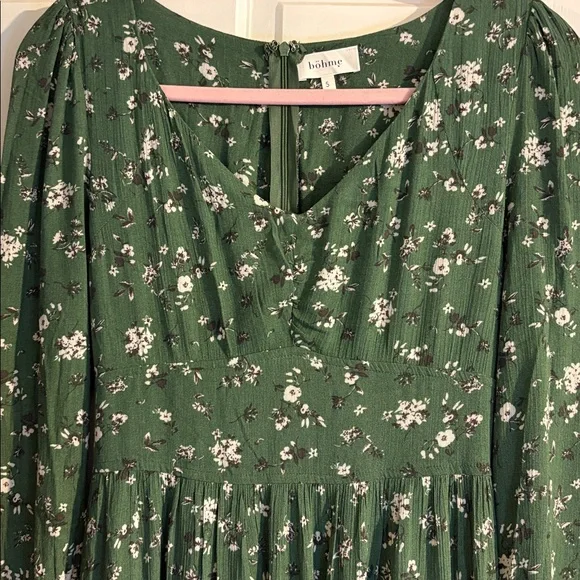 Bohme Floral Green Dress - Picture 7 of 7